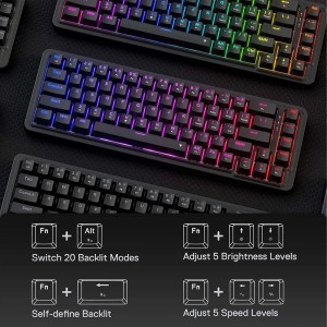 کیبورد گیمینگ مکانیکال با سیم ردراگون مدل NOVA K709 RGB